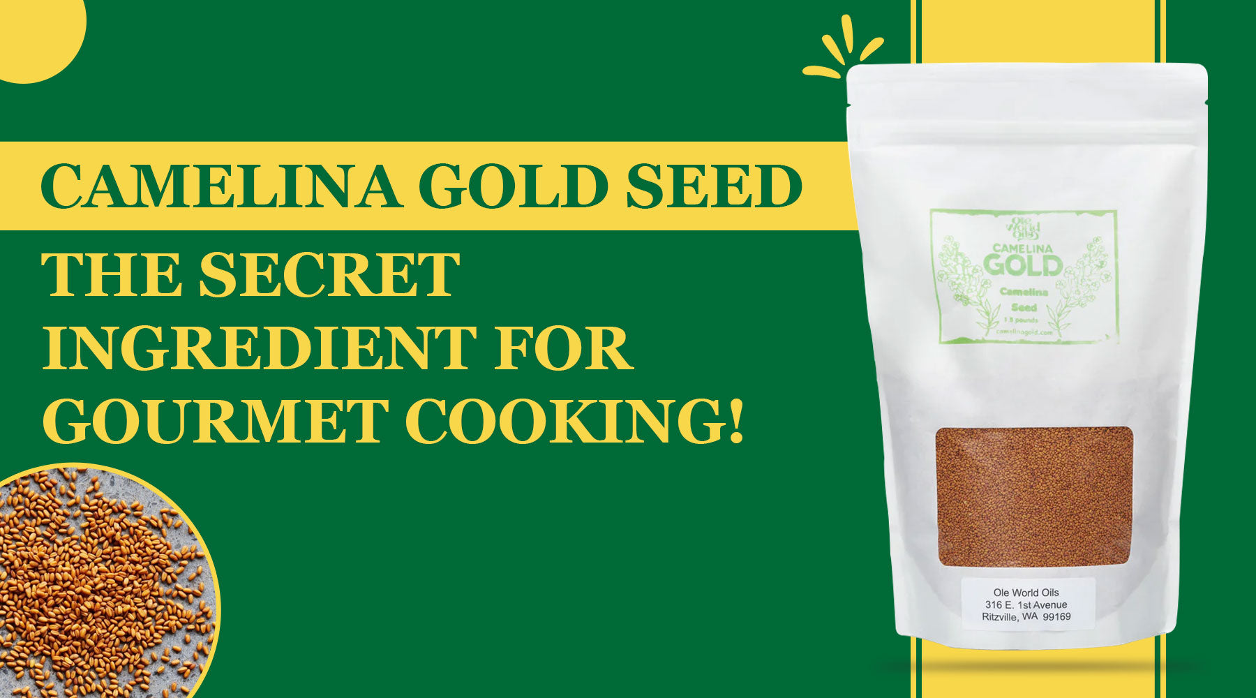 Camelina Gold Seed: The Secret Ingredient for Gourmet Cooking!